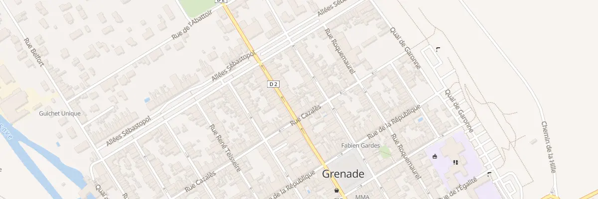 Plan du 48 Rue Gambetta à Grenade