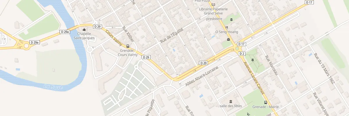 Plan du 10 Rue Hoche à Grenade