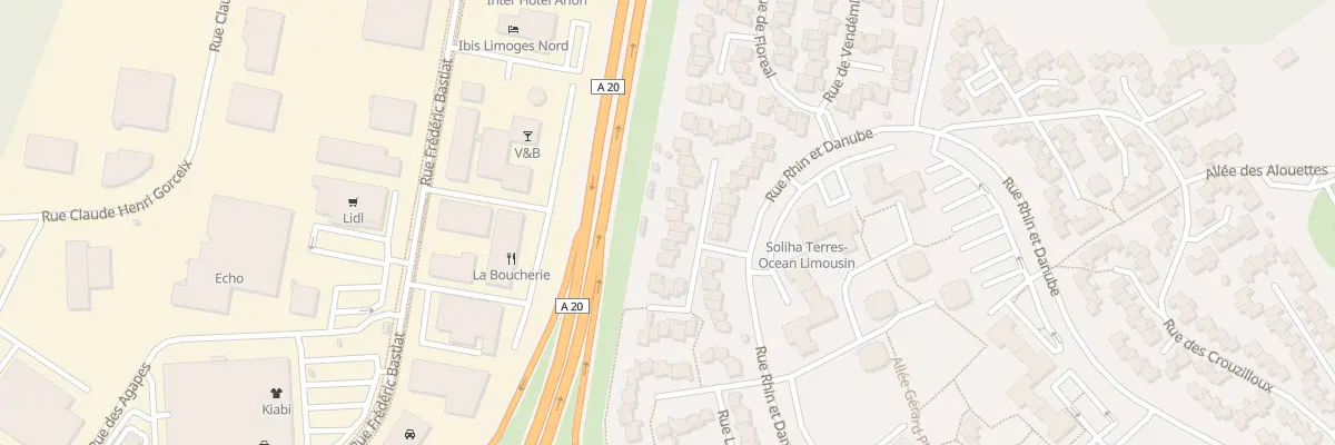 Plan du 3 Rue de Germinal à Limoges