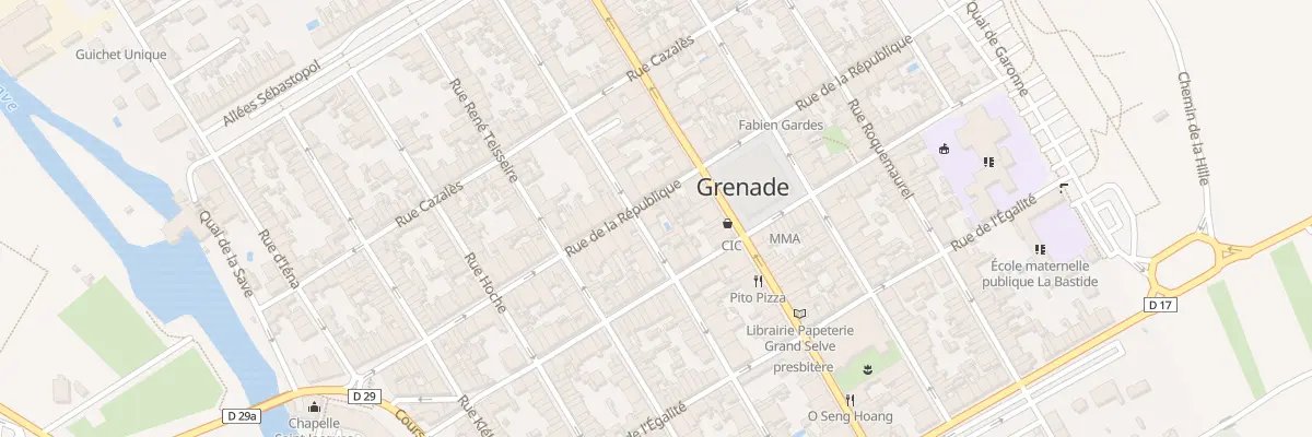 Plan du 58 Rue de la République à Grenade