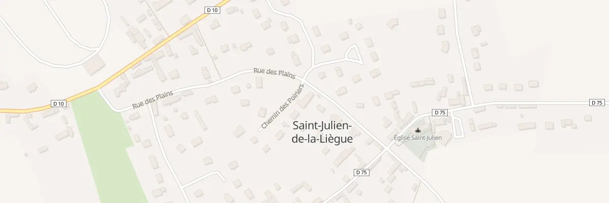 Plan du 11 Che des Poiriers à Saint-Julien-de-la-Liègue
