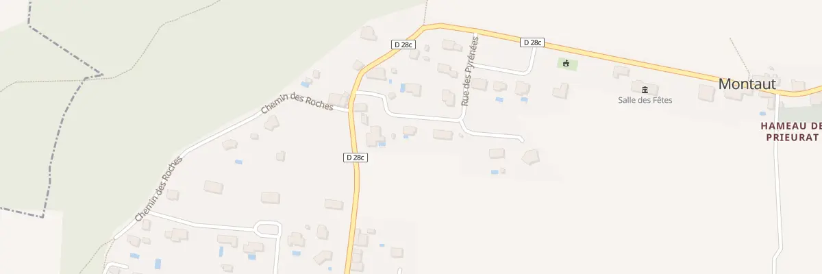 Plan du 9003 Le Village à Montaut