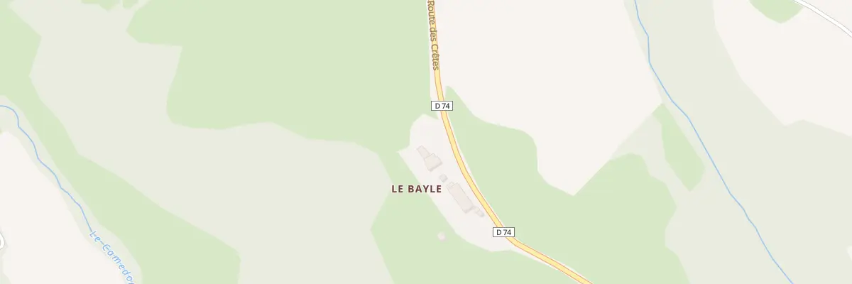 Plan du 1950 Rte des Crêtes à Bax