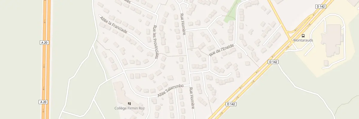 Plan du 54 Rue Homère à Limoges