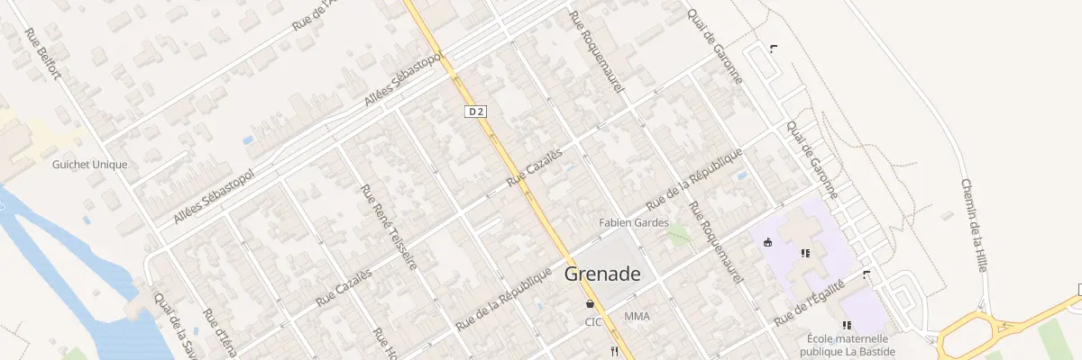 Plan du 40 Rue Gambetta à Grenade