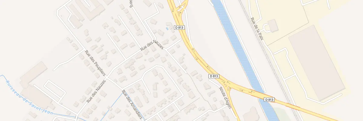 Plan du 596B Rue des Nauzes à Grisolles