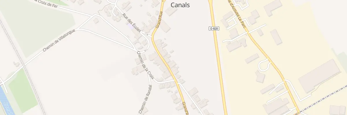 Plan du 591 Grand Rue à Canals
