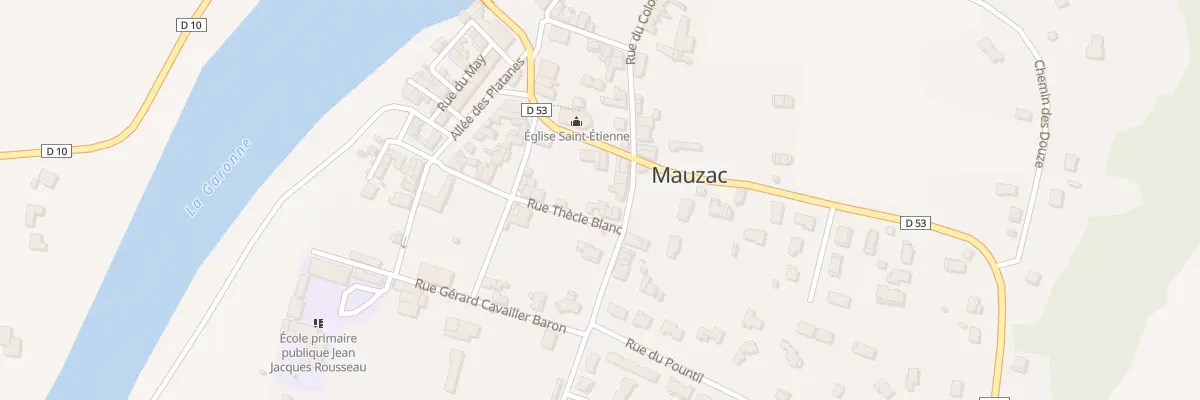 Plan du 10 Rue du Thecle Blanc à Mauzac