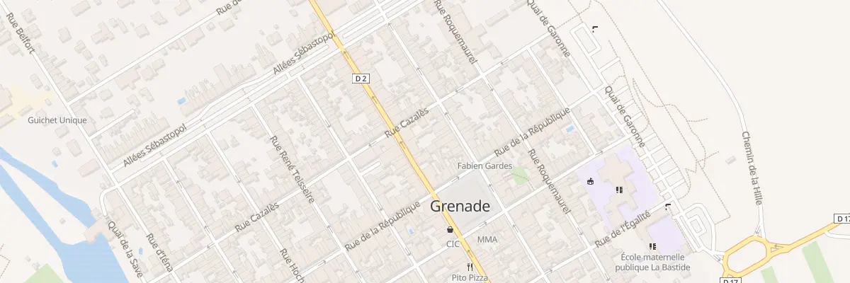 Plan du 38 Rue Gambetta à Grenade