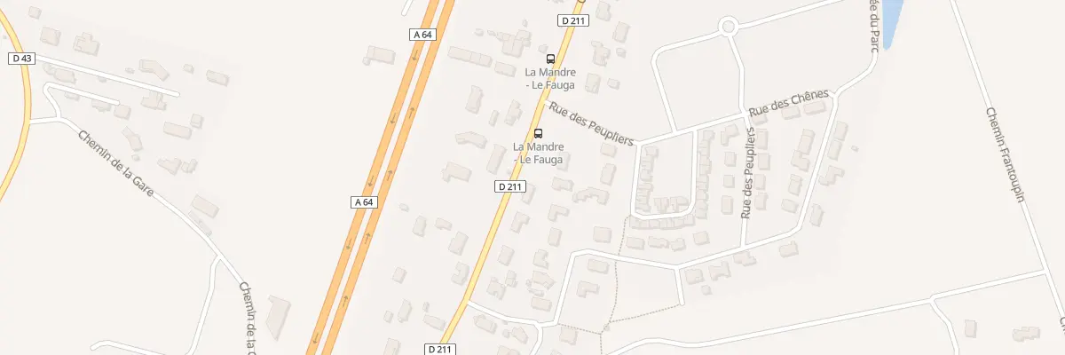 Plan du 28B Che Roucade au Fauga