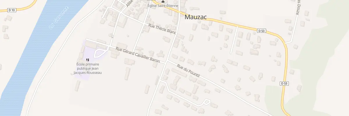 Plan du 2 Rue du Pountil à Mauzac