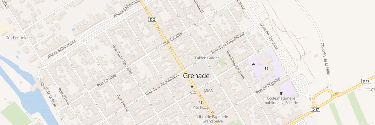 Plan du 79 Rue de la République à Grenade