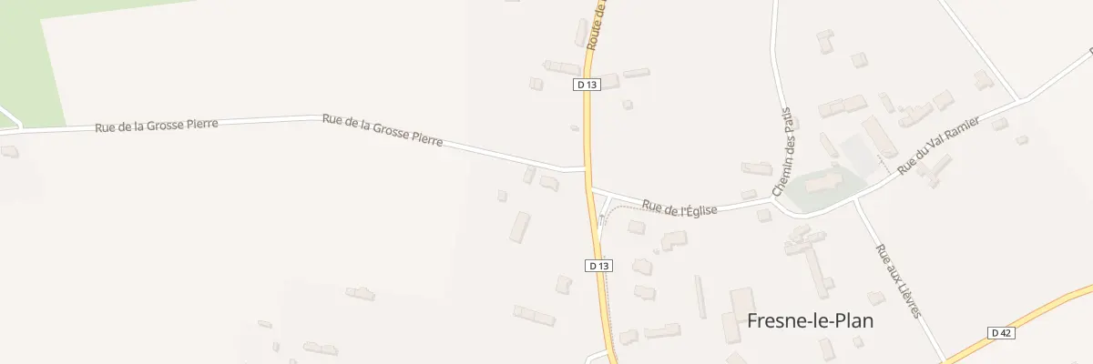 Plan du 1 Rue de la Grosse Pierre à Fresne-le-Plan