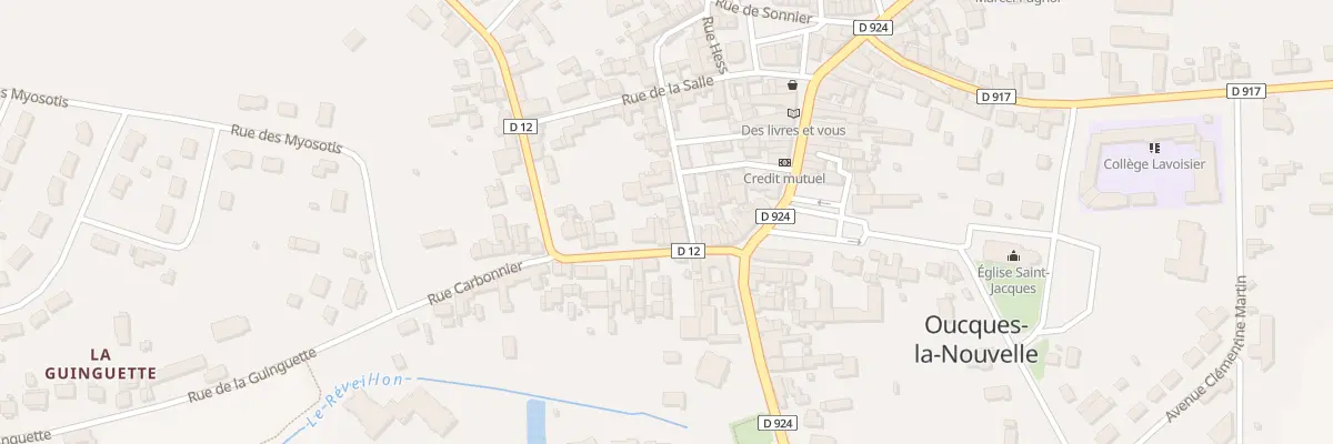Plan du 13 Rue Carbonnier à Oucques La Nouvelle