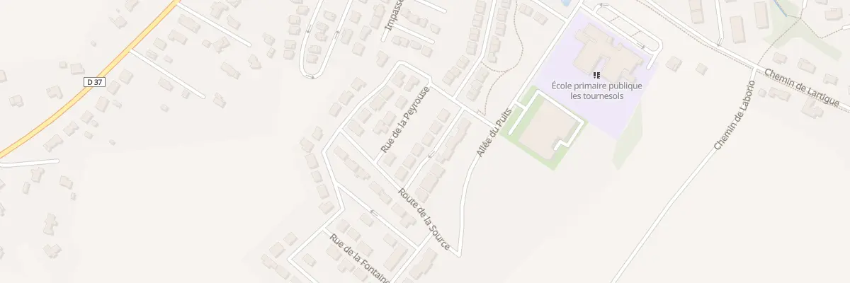Plan du 12 Rue Les Jardins de la Peyrouse à Merville