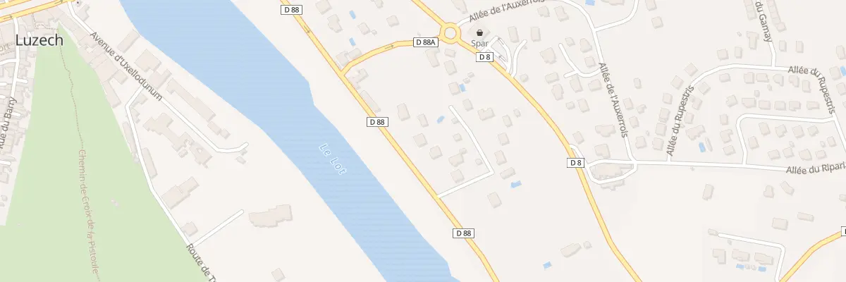 Plan du 321 Rte de la Rivière à Luzech