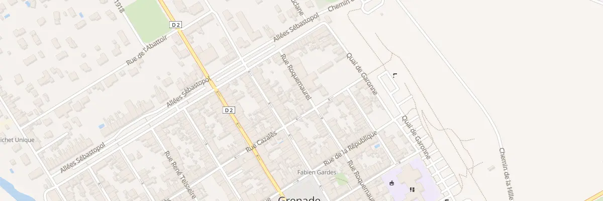 Plan du 77 Rue Roquemaurel à Grenade