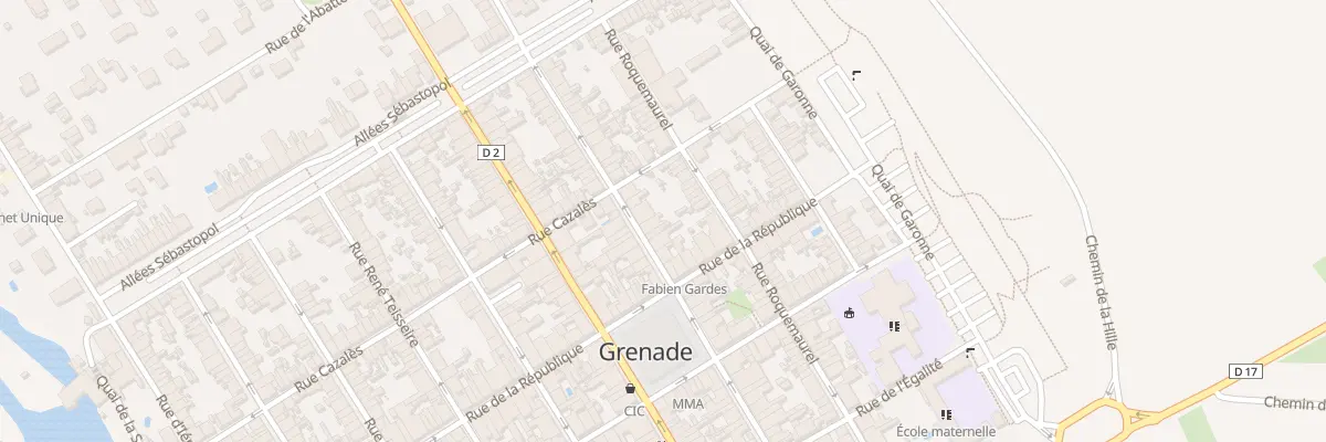 Plan du 61 Rue Roquemaurel à Grenade