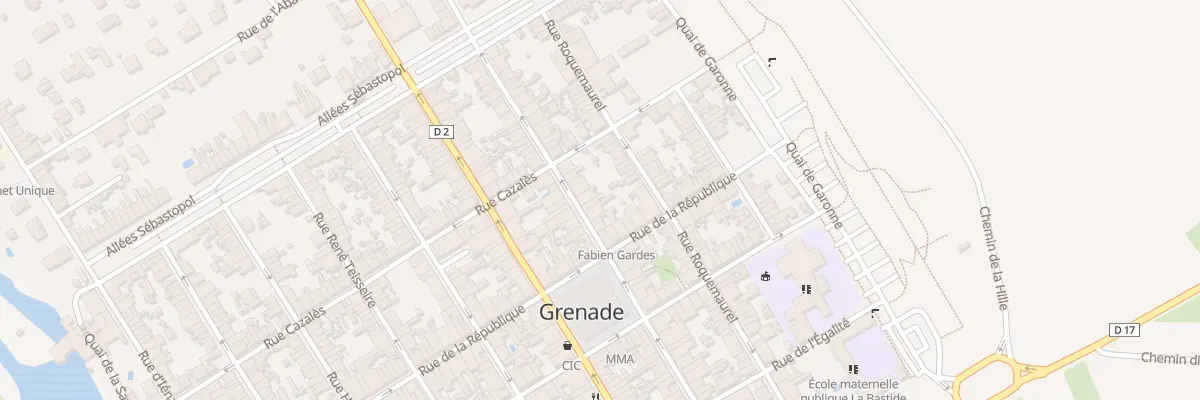 Plan du 46 Rue Victor Hugo à Grenade