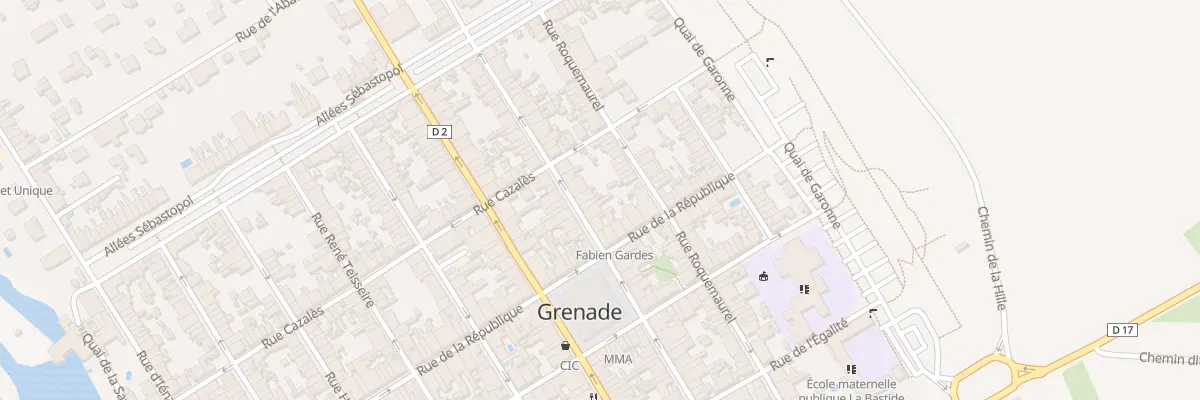Plan du 59 Rue Roquemaurel à Grenade