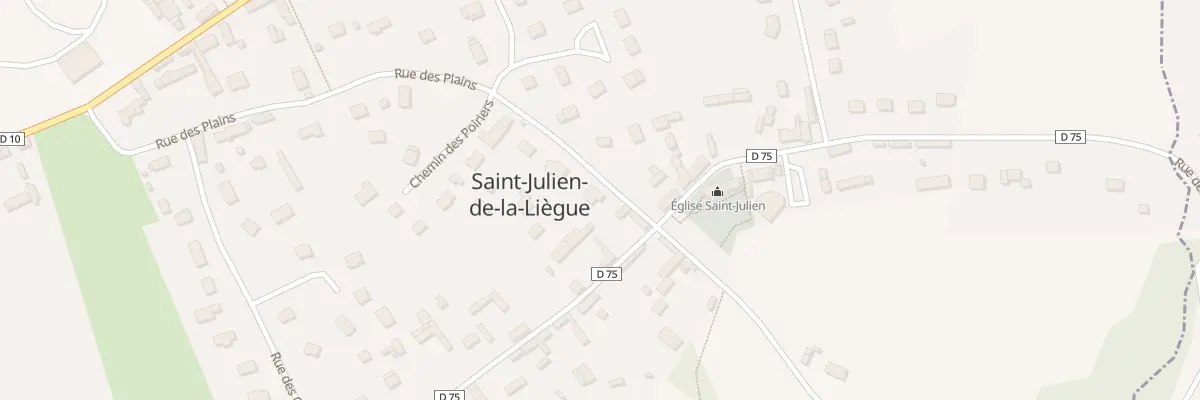 Plan du 1 Rue des Plains à Saint-Julien-de-la-Liègue