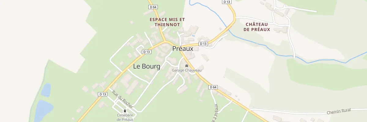 Plan du 2 Rte de Villegouin à Préaux