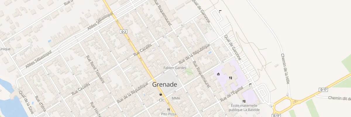 Plan du 95 Rue de la République à Grenade