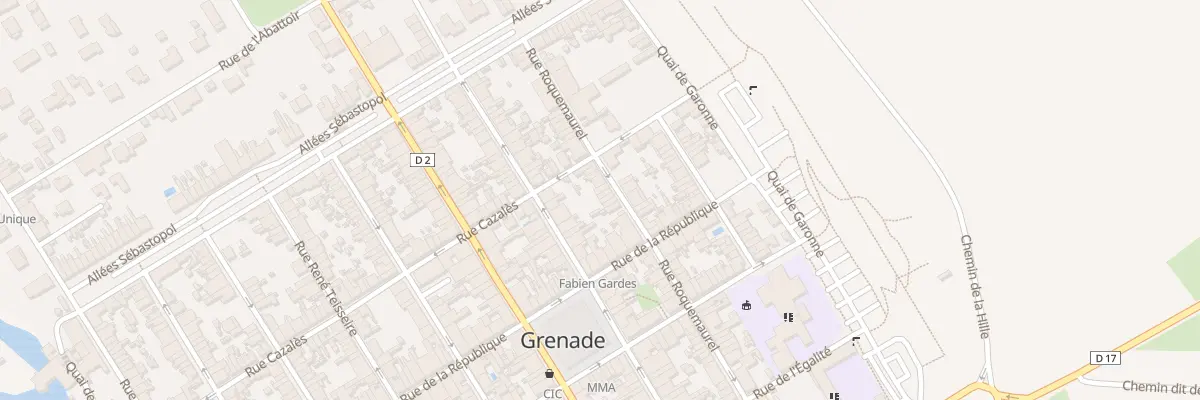 Plan du 65 Rue Roquemaurel à Grenade