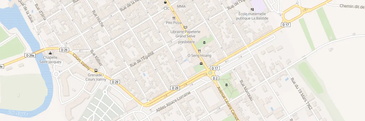 Plan du 8 Rue Pérignon à Grenade