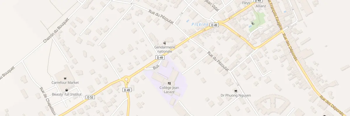 Plan du 65 Rue du Collège à Grisolles