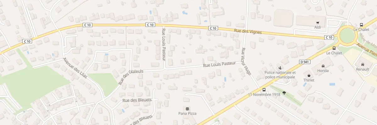 Plan du 14 Rue Pasteur à Panazol