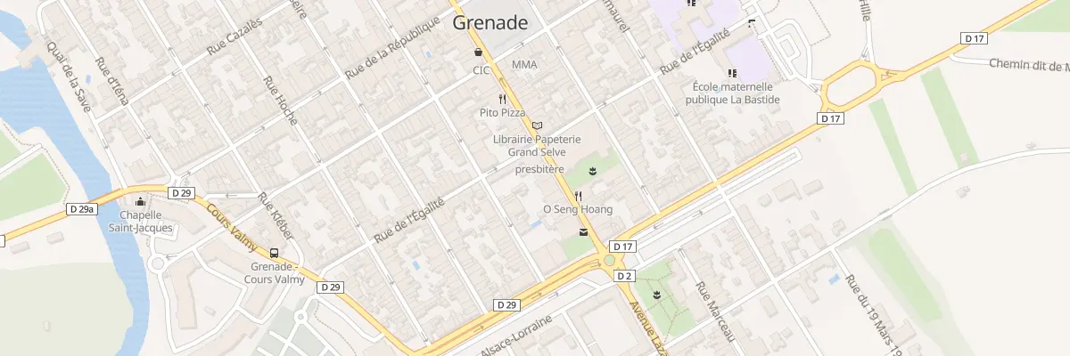 Plan du 17 Rue Gambetta à Grenade