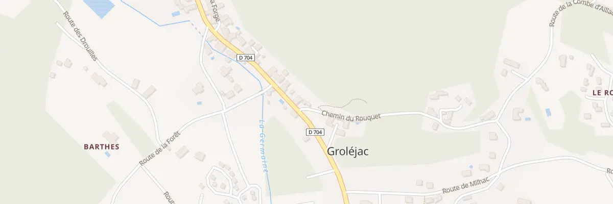Plan du 616 Le Bourg à Groléjac