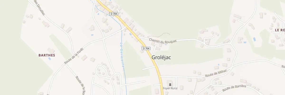 Plan du 265 Le Bourg à Groléjac