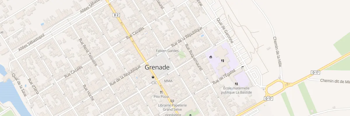 Plan du 36 Rue Victor Hugo à Grenade