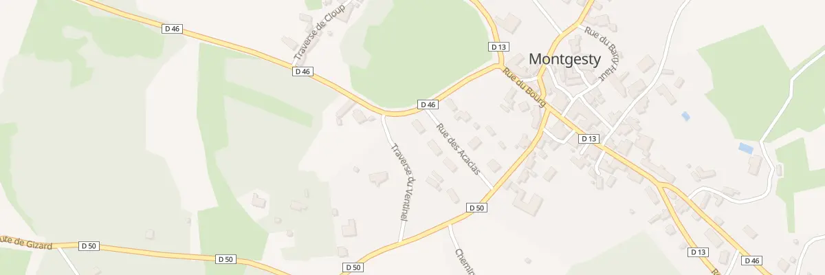 Plan du 117 Rue des Acacias à Montgesty