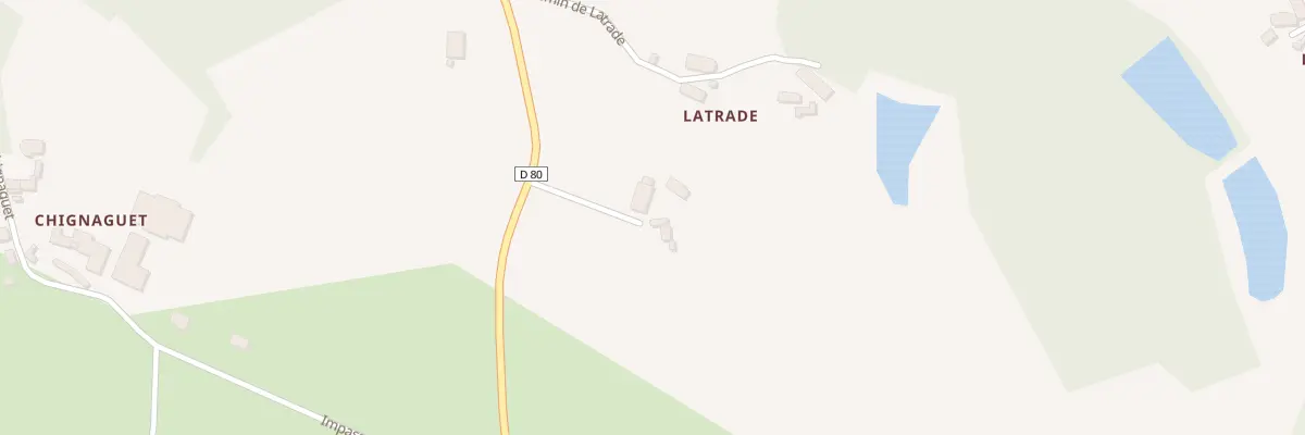 Plan du 154 Latrade Est à Saint-Cyr-les-Champagnes