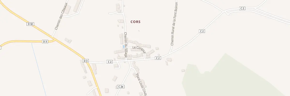 Plan du 2 Le Contour à Oulches