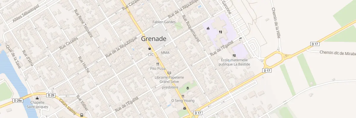 Plan du 17 Rue Victor Hugo à Grenade