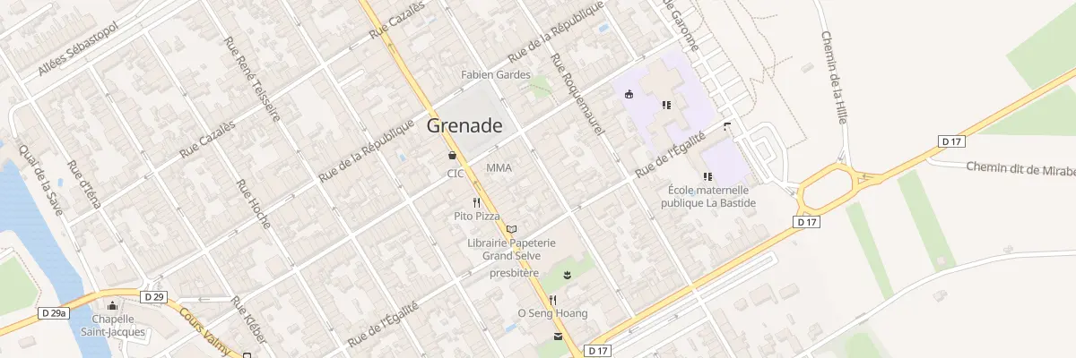 Plan du 19 Rue Victor Hugo à Grenade