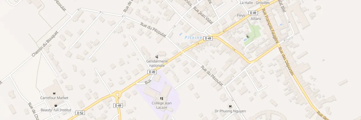 Plan du 13 Rue du Collège à Grisolles