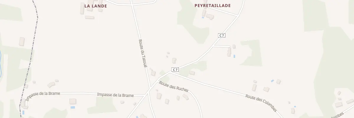 Plan du 1224 Rte des Châteaux à Prats-de-Carlux
