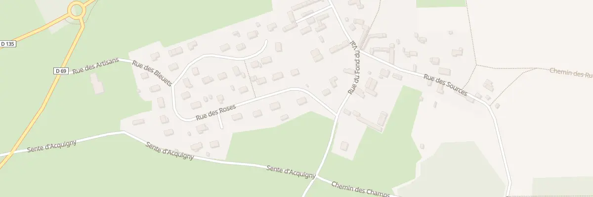 Plan du 1 Rue des Roses aux Trois Lacs