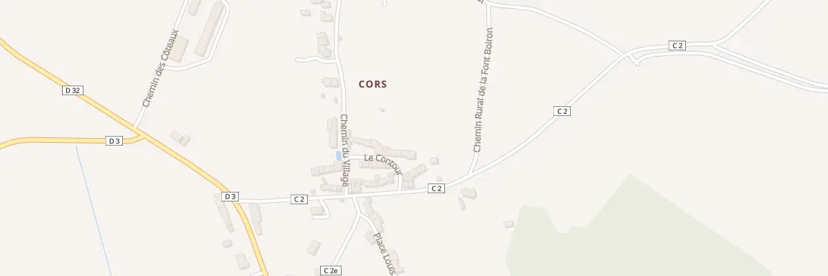 Plan du 1 Le Contour à Oulches