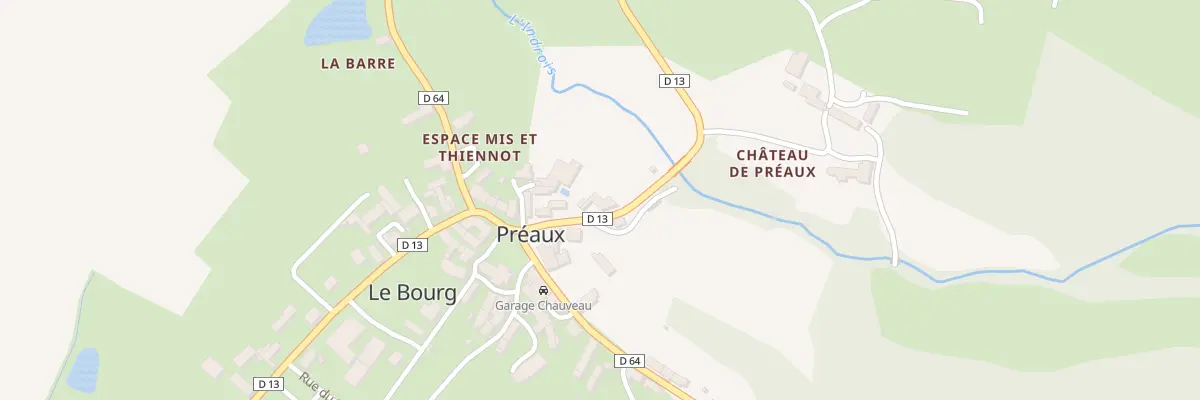 Plan du 1 Rte d’Écueillé à Préaux