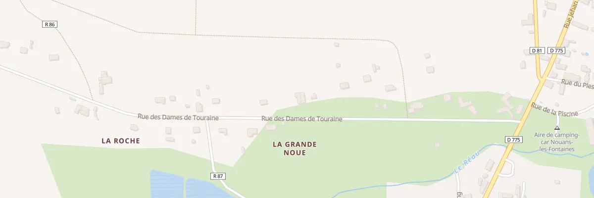 Plan du 20 Rue des Dames de Touraine à Nouans-les-Fontaines
