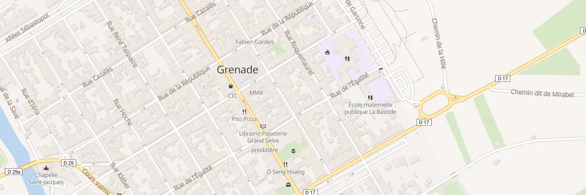 Plan du 22A Rue Victor Hugo à Grenade