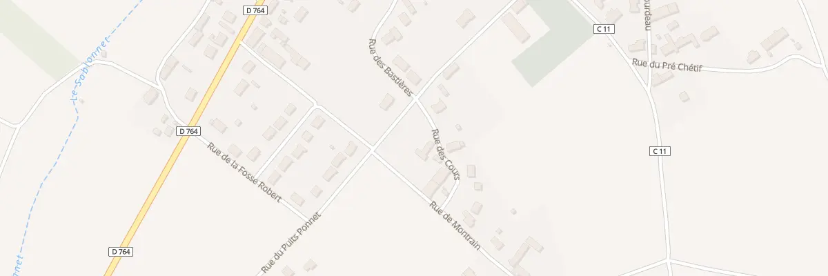 Plan du 4 Rue des Cours à Sambin