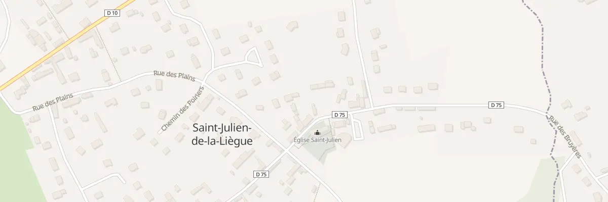 Plan du 28 Rue Saint-laurent à Saint-Julien-de-la-Liègue