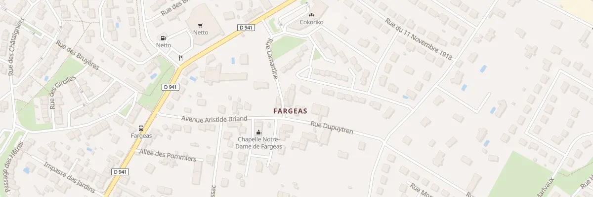 Plan du 2 Pl de Fargeas à Thouron